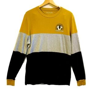 True Religion Yellow Black Gray Long Sleeve Tshirt Men’s size Small
